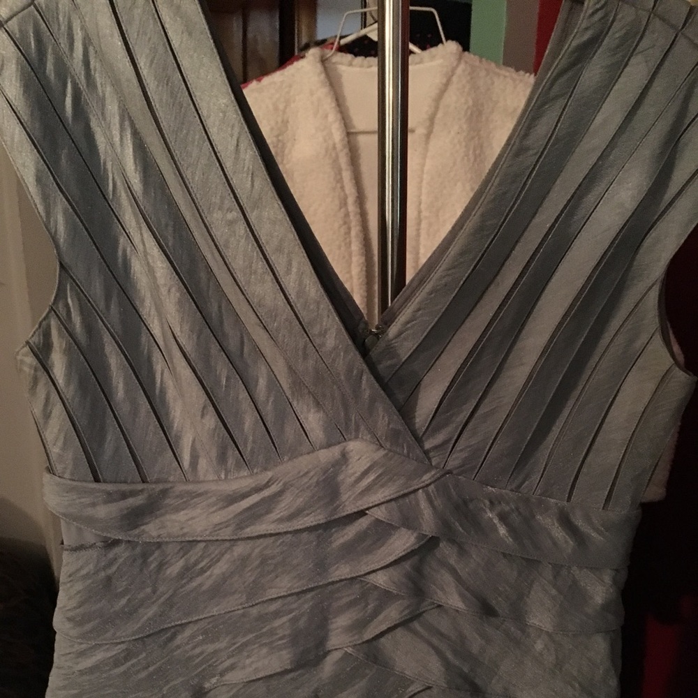 Adrianna Papell Silver Dress, Women, 12
